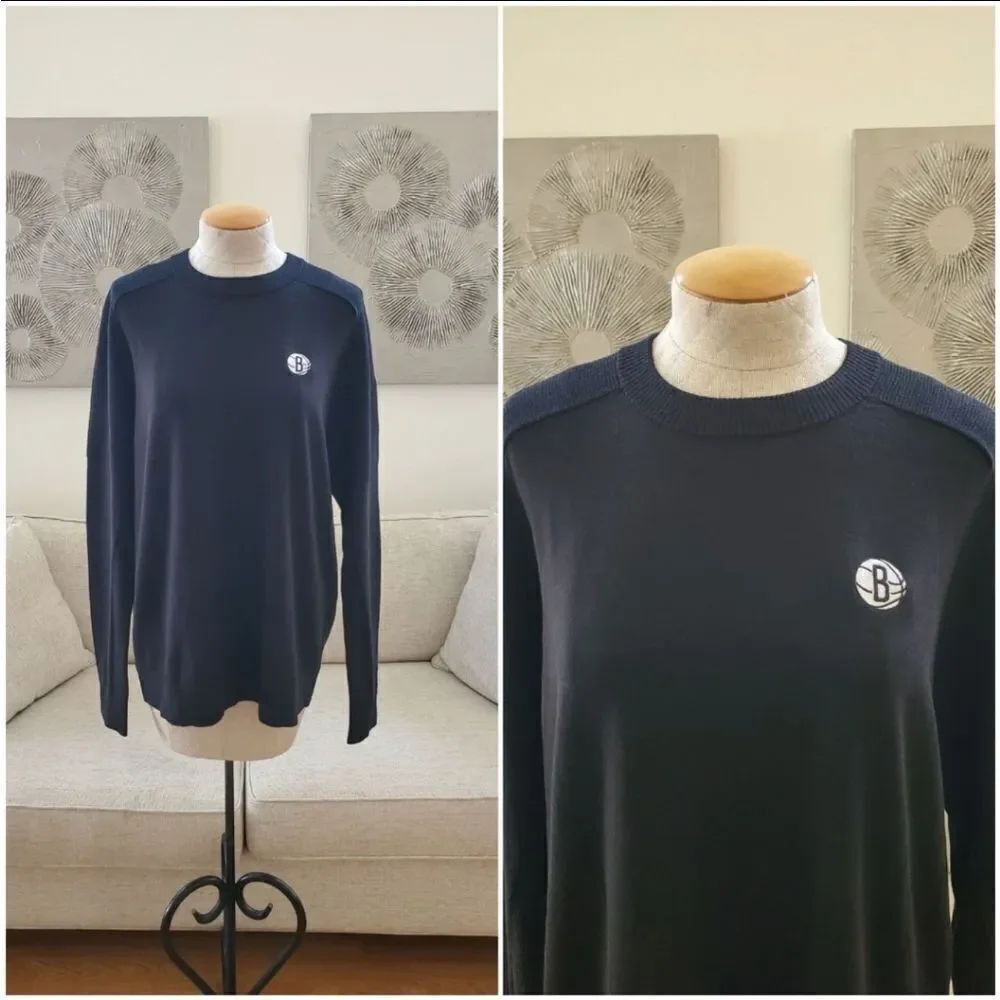 ✨ NIKE ✨ TW Tiger Woods Knit Golf Sweater Brooklyn Nets - [Large, Black]